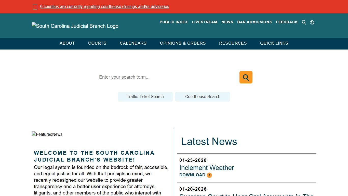 The South Carolina Judicial Branch