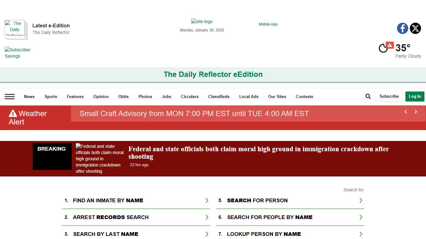 Jail Bookings reflector.com